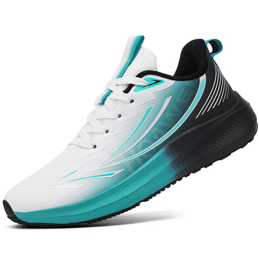 ARTOPEAK Mens Walking Tennis Running Shoes Lightweight Athletic Gym Workout Jogging Gym Comfortable Sneakers White/Black Mint 11 M US