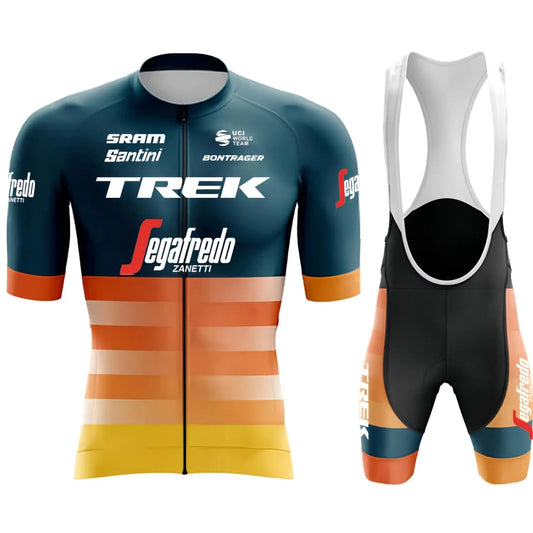 Mens Road Cycling Jersey Set Zip Pocket Short Sleeve Cycling Clothing 4D Padded Bib Shorts (Zdt26 4XL)