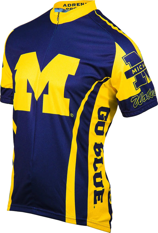 Adrenaline Promotions Michigan Cycling Jersey Blue/Yellow XXX-Large