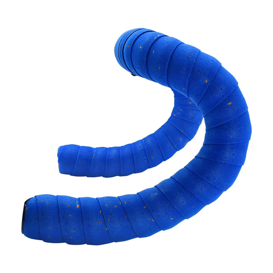 Saurka EVA Cork Bike Handlebar Tape Environmental Bike Bar Tape Anti-Slip Cycling Handle WrapsSweat-Absorbent Bike Handle Bar Tape Comfortable Grip for Road Bike Cycling-2 Rolls (Blue)